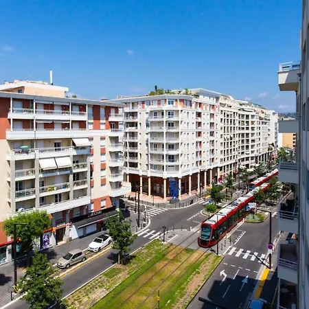 Apartment Sunny Private With Sea View Near The Beach Nice